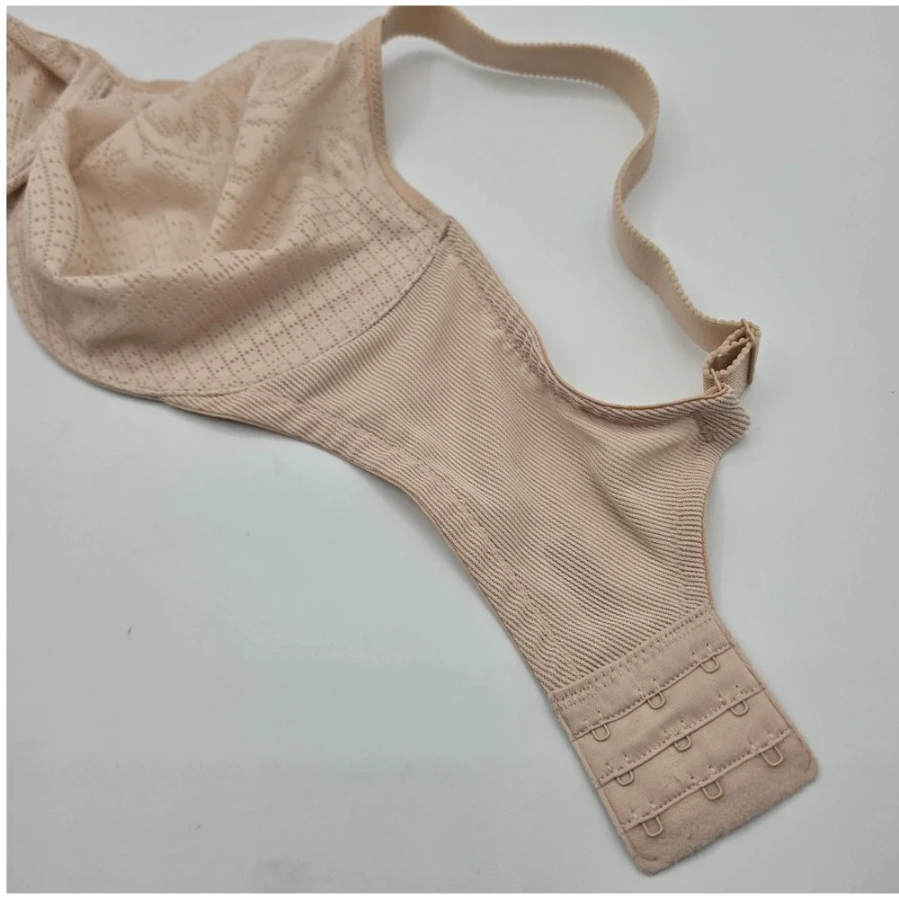 Wacoal Underwire Bra Womens 34G Nude Excellent Retro Chic Lace 857210